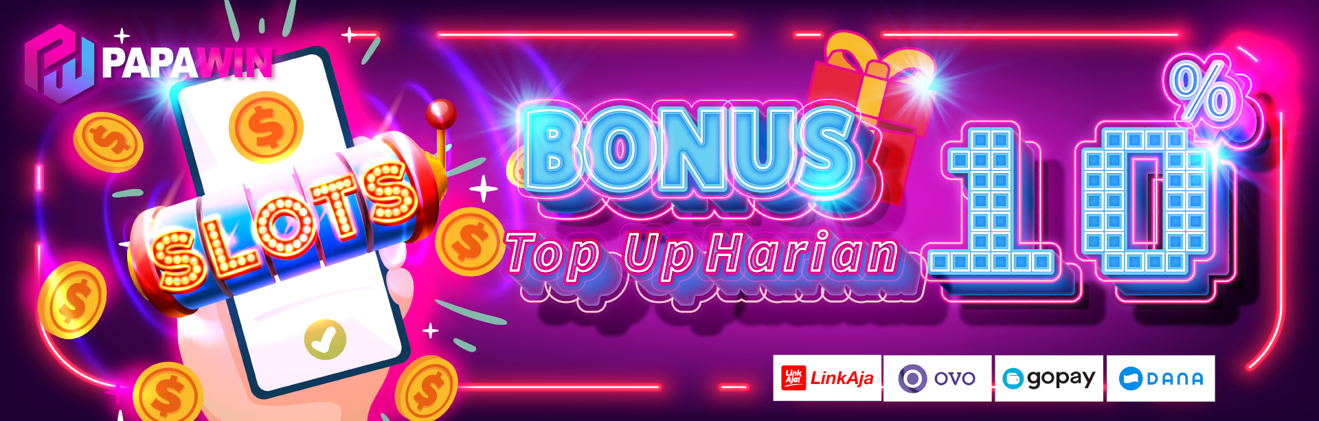 Bonus Harian 10% Slots